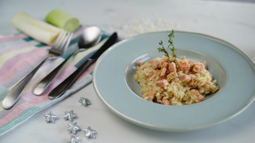 risotto al salmone